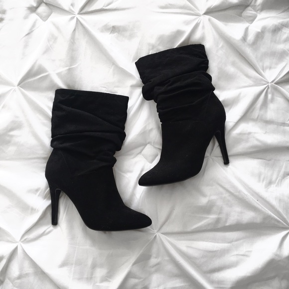 Forever 21 Shoes - Forever 21 | Black faux suede slouchy boots